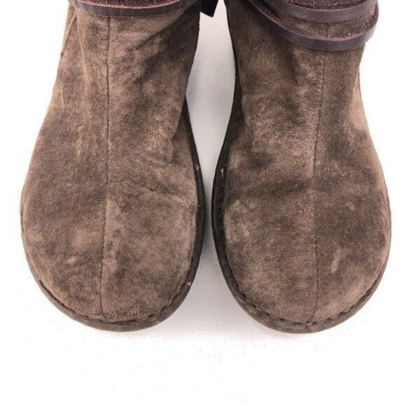 UGG Gaviota Brown Leather Winter Boots 6 - Picture 9 of 11